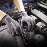 Ansell HyFlex 11-840 Fortix Abrasion Resistant Grip Glove with Foam Nitrile Coating - 15g