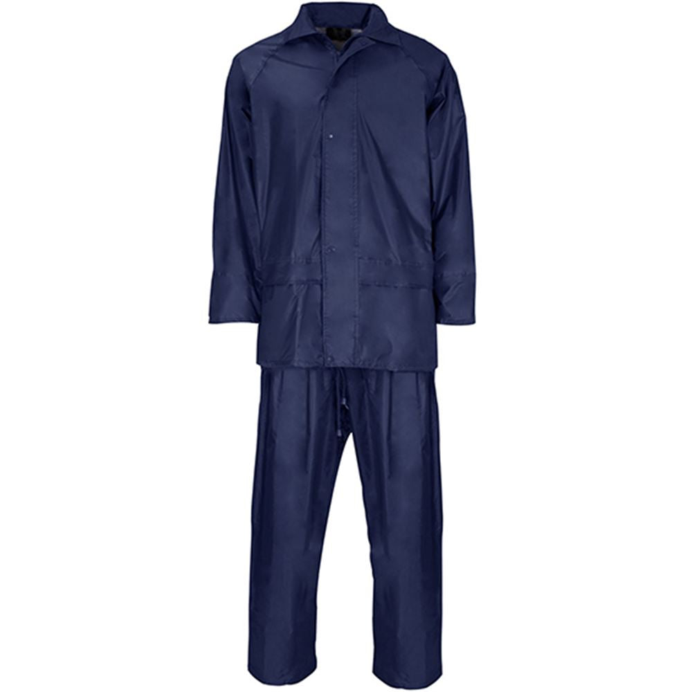 Supertouch Navy Polyester/PVC Rainsuit
