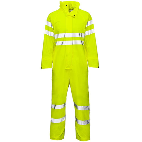 Supertouch Stormflex Yellow Hi Vis Waterproof Coverall