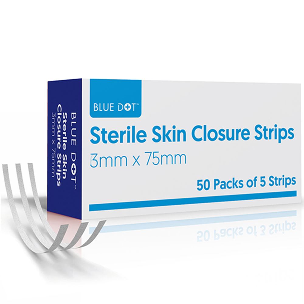 Sterile Skin Closure Strips 3mm x 75mm (Pack 250)