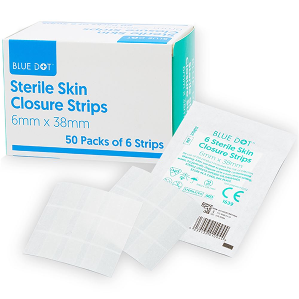 Sterile Skin Closure Strips - 6mm x 38mm (Pack 300)