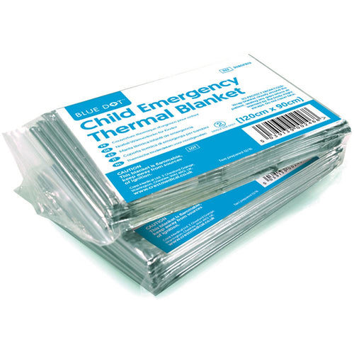 Childrens Emergency Foil Blanket 120cm x 90cm (Compact)