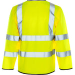 Supertouch Yellow Long Sleeved Hi Vis Zip Front Vest