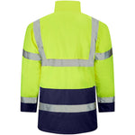 Supertouch Yellow/Navy Hi Vis Two Tone Waterproof Parka Jacket