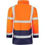 Supertouch Orange/Navy Hi Vis Two Tone Waterproof Parka Jacket