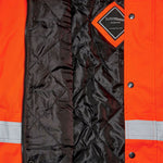 Supertouch Orange/Navy Hi Vis Two Tone Waterproof Parka Jacket