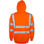 Supertouch Orange Hi Vis Hooded Sweatshirt
