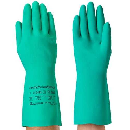 Ansell AlphaTec Solvex 37-675 Nitrile Chemical Resistant Gauntlet 33cm