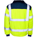 Supertouch Yellow Hi Vis Rain Patch Fleece Jacket