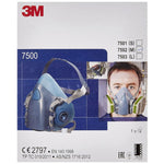 3M 7500 Series Half Mask (Without filters) Various Sizes Available