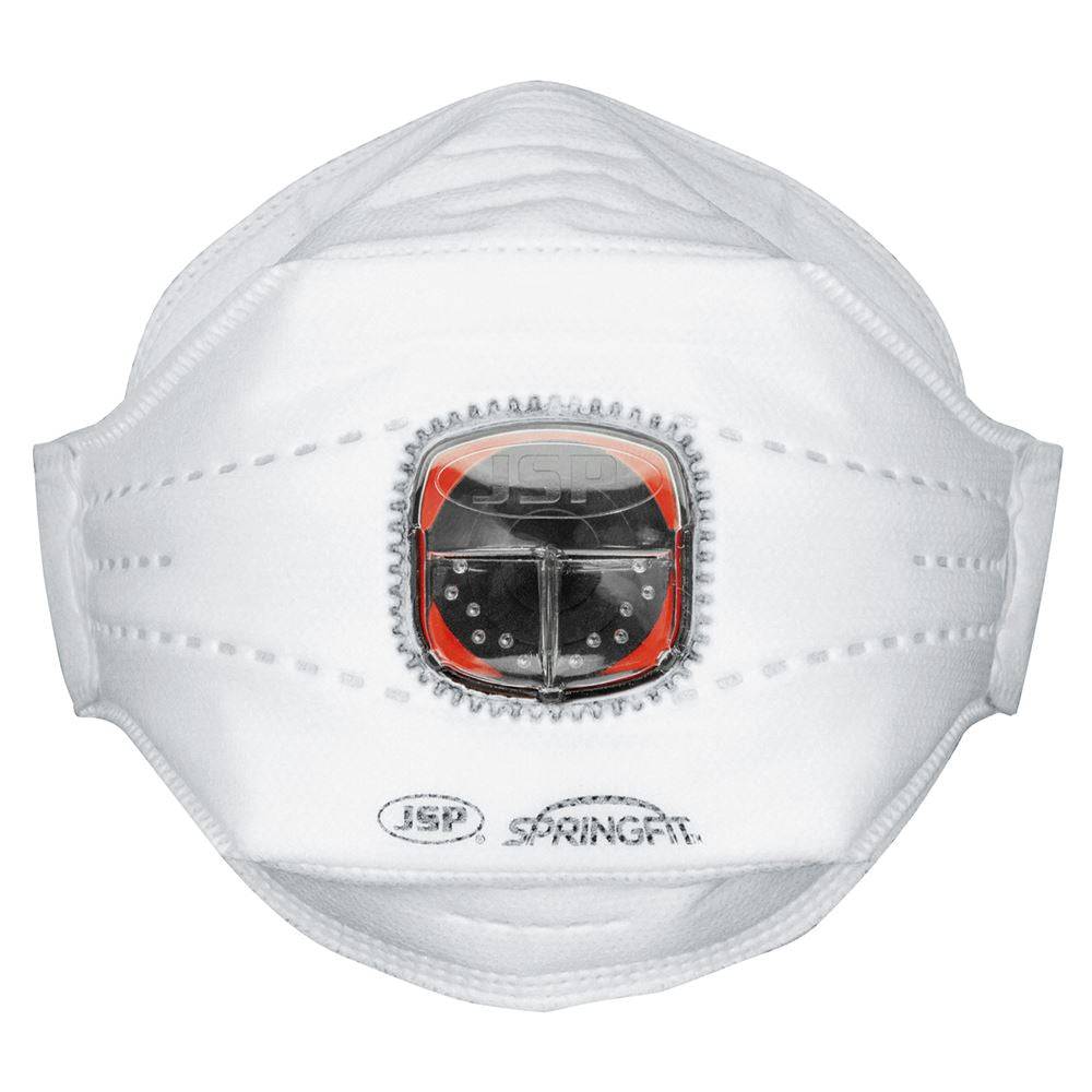 JSP Springfit Typhoon 435ML FFP3 Valved Fold Flat Disposable Masks (Pack 10) BGA182-206-000