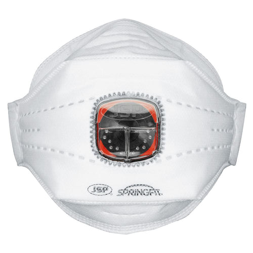 JSP Springfit Typhoon 435ML FFP3 Valved Fold Flat Disposable Masks (Pack 10) BGA182-206-000
