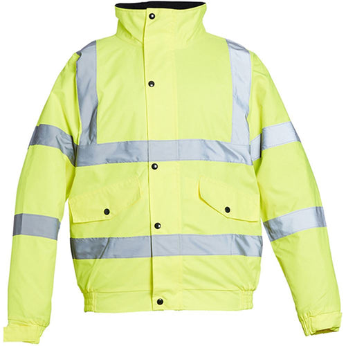 Blackrock Yellow Padded Waterproof Hi Vis Bomber Jacket