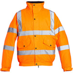 Blackrock Orange Padded Waterproof Hi Vis Bomber Jacket