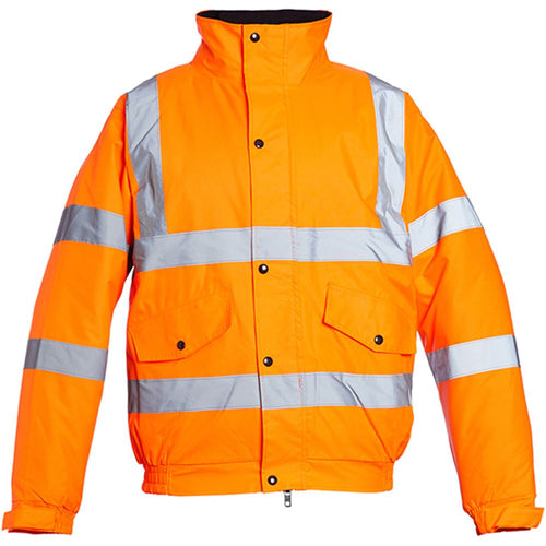 Blackrock Orange Padded Waterproof Hi Vis Bomber Jacket
