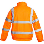Blackrock Orange Padded Waterproof Hi Vis Bomber Jacket
