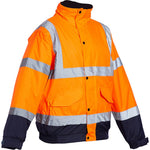Blackrock Rail Orange Two Tone Padded Waterproof Hi Vis Bomber Jacket