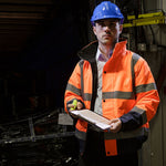Blackrock Rail Orange Two Tone Padded Waterproof Hi Vis Bomber Jacket