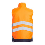 Blackrock Rail Orange Performance Padded Hi Vis Bodywarmer
