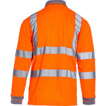 Blackrock Rail Orange Hi Vis Long Sleeve Polo Shirt