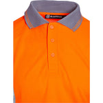 Blackrock Rail Orange Hi Vis Long Sleeve Polo Shirt