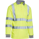 Blackrock Yellow Hi Vis Long Sleeve Polo Shirt