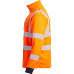 Blackrock Rail Orange 1/4 Zip Hi Vis Sweatshirt