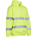 Blackrock Yellow Hi Vis Hooded Sweatshirt