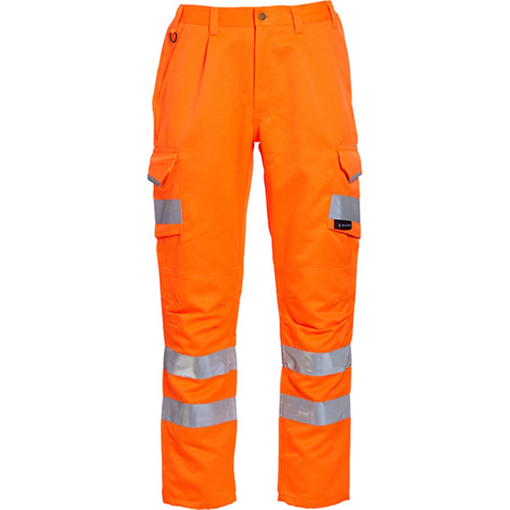 Blackrock Rail Orange Polycotton Hi Vis Cargo Trousers