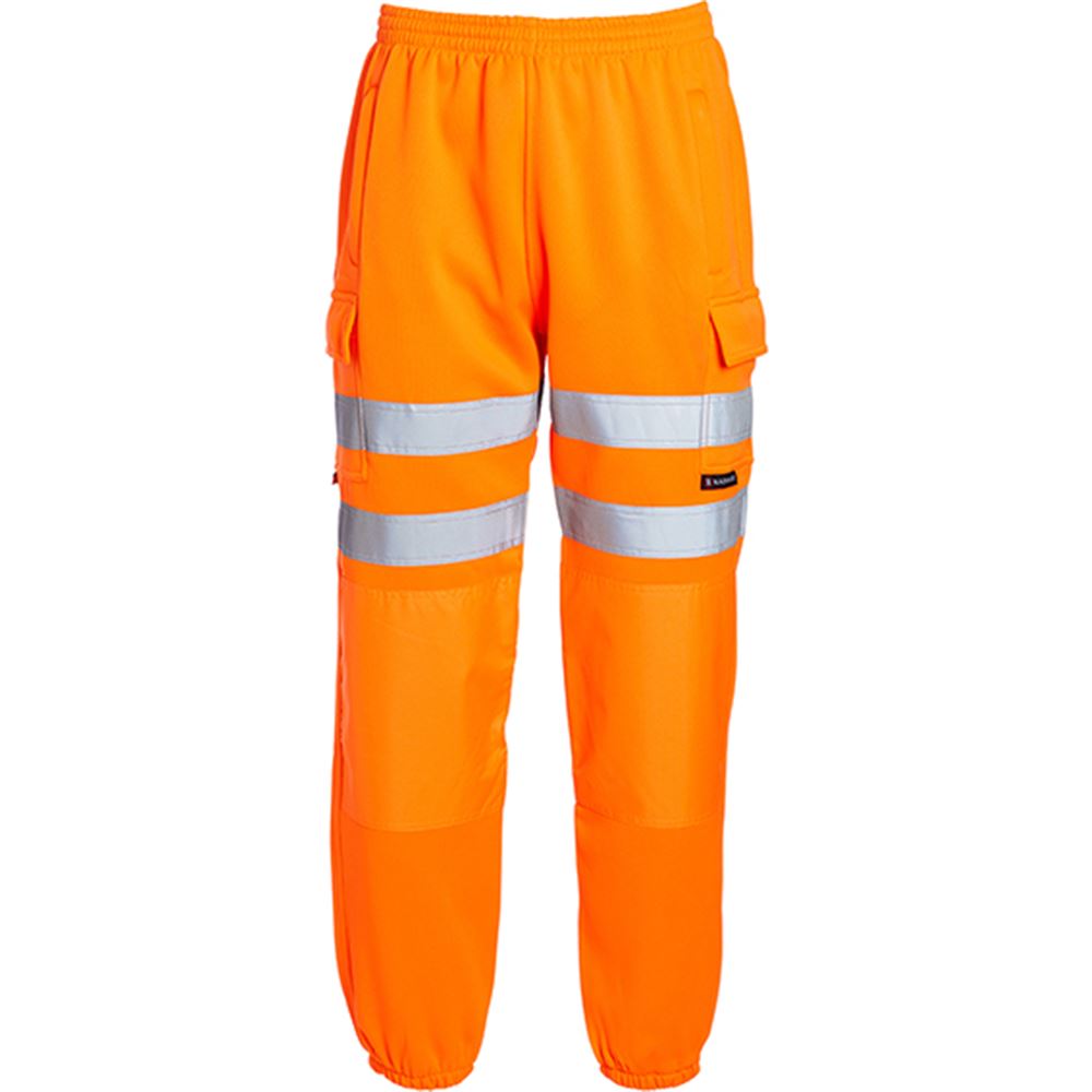 Blackrock Rail Orange GRS Sustainable Eco Hi Vis Jogging Bottoms