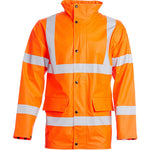 Blackrock Rail Orange Lightweight PU Waterproof Hi Vis Jacket