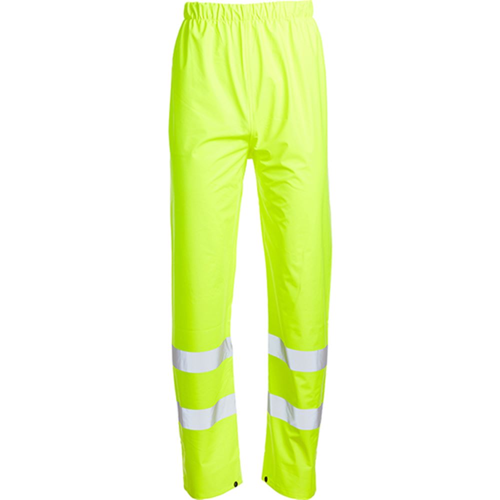 Blackrock Yellow Lightweight PU Waterproof Hi Vis Trousers