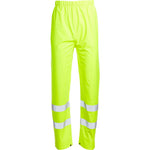 Blackrock Yellow Lightweight PU Waterproof Hi Vis Trousers