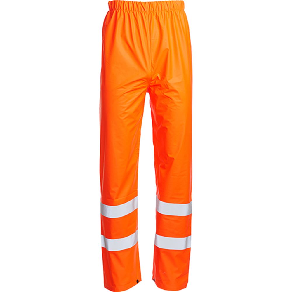 Blackrock Rail Orange Lightweight PU Waterproof Hi Vis Trousers