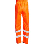 Blackrock Rail Orange Lightweight PU Waterproof Hi Vis Trousers