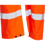 Blackrock Rail Orange Lightweight PU Waterproof Hi Vis Trousers