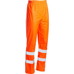 Blackrock Rail Orange Lightweight PU Waterproof Hi Vis Trousers