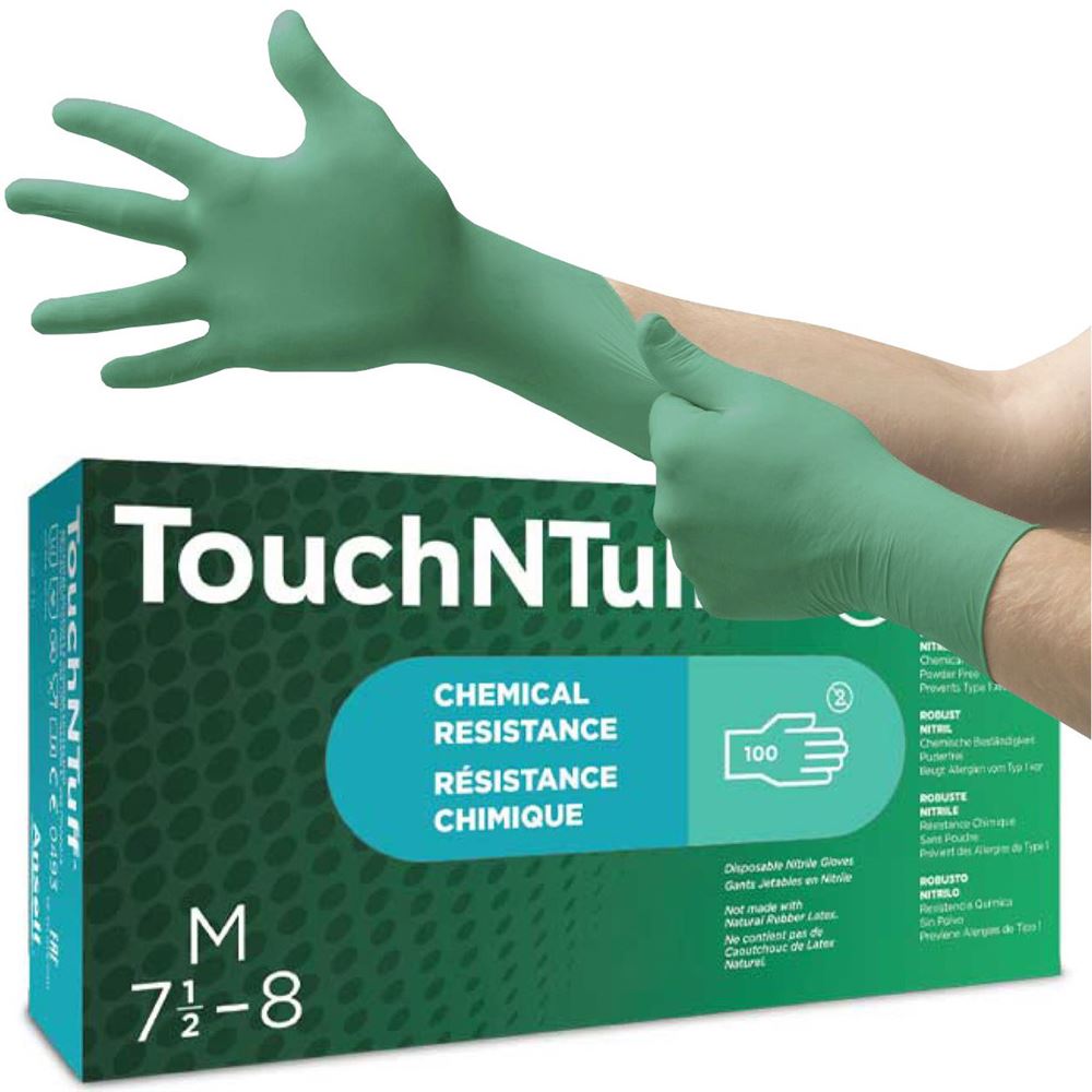 Ansell TouchNTuff 92-600 Powder Free Nitrile Disposable Gloves AQL1.5 (Box 100)