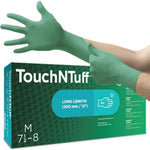 Ansell TouchNTuff 92-605 Long-Cuffed Powder Free Nitrile Disposable Gloves AQL1.5 (Box 100)