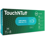 Ansell TouchNTuff 92-605 Long-Cuffed Powder Free Nitrile Disposable Gloves AQL1.5 (Box 100)