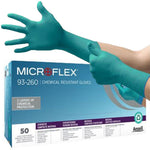 Ansell Microflex 93-260 Chemical Resistant Powder Free Disposable Gloves AQL1.5 (Box 50)