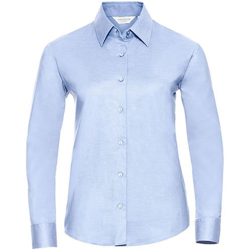 Russell Collection 932F Ladies Long Sleeve Easy Care Oxford Shirt 135g