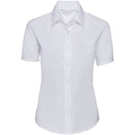 Russell Collection 933F Ladies Short Sleeve Easy Care Oxford Shirt 135g