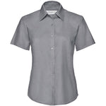 Russell Collection 933F Ladies Short Sleeve Easy Care Oxford Shirt 135g