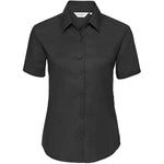 Russell Collection 933F Ladies Short Sleeve Easy Care Oxford Shirt 135g