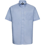 Russell Collection 933M Mens Short Sleeve Easy Care Oxford Shirt 135g