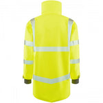 Leo Workwear Yellow EcoViz Waterproof Breathable 3-in-1 Hi Vis Clovelly Jacket with Torrington Bodywarmer
