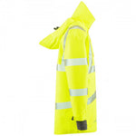 Leo Workwear Yellow EcoViz Waterproof Breathable 3-in-1 Hi Vis Clovelly Jacket with Torrington Bodywarmer