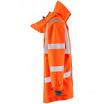 Leo Workwear Orange Waterproof Breathable 3-in-1 Hi Vis Clovelly Jacket with Hartland Fleece