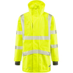 Leo Workwear Clovelly Yellow EcoViz 15K Performance+ Waterproof Breathable Executive Hi Vis Jacket